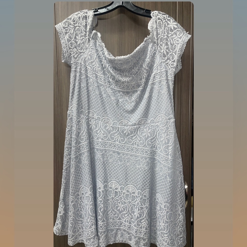 Evening dress grayish color